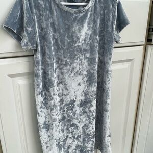 J. Crew Kids Dress in Gray Velvet